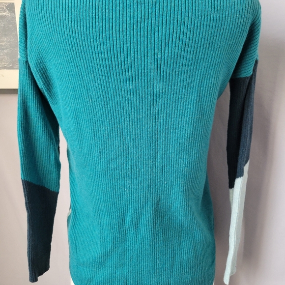 Smartwool Colorblock Ribbed Pullover Crew Sweater XS - Picture 9 of 12
